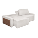 Ver imagem 5 de Sofá Cama Dublin, Retrátil e Reclinavél, Tecido Bouclé, Molas Ensacadas, 1,90m.