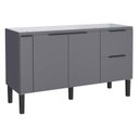 Ver imagem 1 de Gabinete de Cozinha Cinza em Madeira 144cm Cisne Cozimax