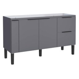 Gabinete de Cozinha Cinza em Madeira 144cm Cisne Cozimax - 1