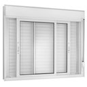 Ver imagem 3 de Kit com 2 Janelas de Correr 2 Folhas Móveis com Persiana Integrada 120x150cm Blackout Vidro Liso