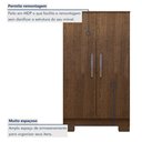 Ver imagem 5 de Armário Multiuso 2 Portas Triunfo Marrom/Malbec
