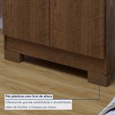 Ver imagem 7 de Armário Multiuso 2 Portas Triunfo Marrom/Malbec