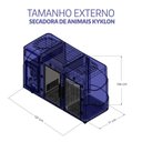 Ver imagem 2 de Máquina de Secar Animais Rotomoldada Kyklon Pink