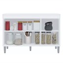 Ver imagem 2 de Balcão de Pia Cozinha Manu 120cm Preto sem Tampo Ajl Móveis