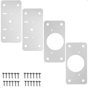 4 Placas Reparo para Dobradiças de Porta Armário Mdf Fs.rtg