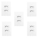 Ver imagem 1 de Cinco Conjuntos com 2 Tomadas 2p+t 20a 250v, Modular, com Placa 4x2