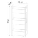 Ver imagem 3 de Carrinho Gourmet Auxiliar para Cozinha 3 Prateleiras Zane Preto/preto M12 - D'rossi