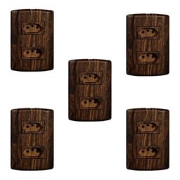 Cinco Conjuntos com 2 Tomadas 2p+t 20a 250v, Modular, com Placa 4x2 e Suporte - 1