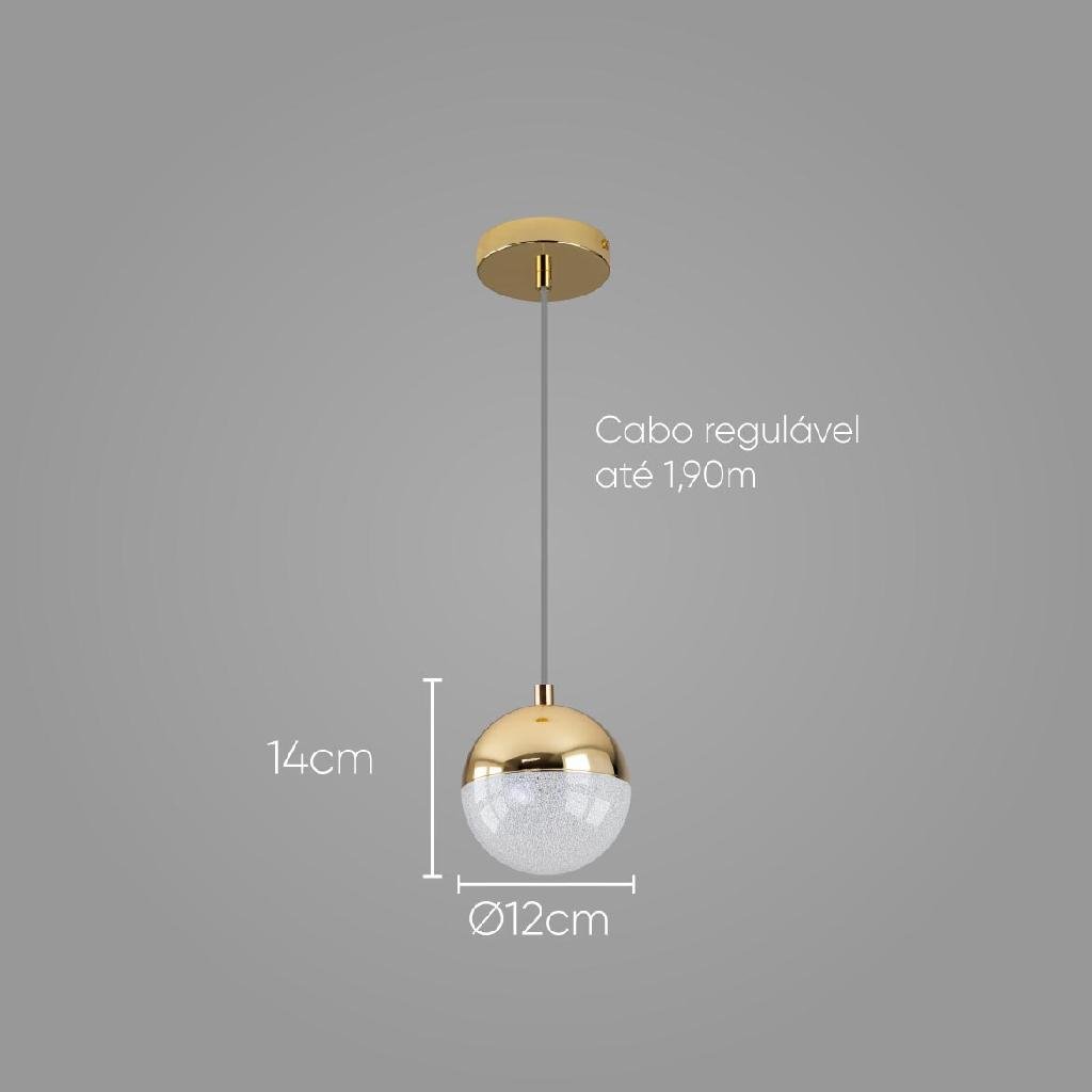 Pendente Media Luna LED 6W HM003 bella Iluminação ST2726 - 2