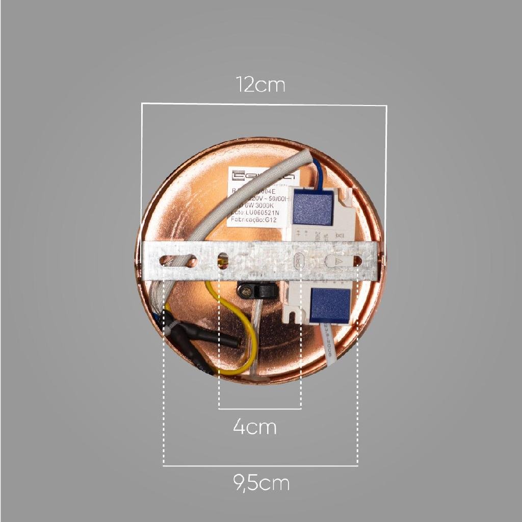 Pendente Media Luna LED 6W HM003 bella Iluminação ST2726 - 7
