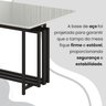 Conjunto Sala de Jantar Mesa 120x90cm Base Pérola Tampo Mdf Laca com Vidro Florença - 10