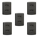 Ver imagem 1 de Cinco Conjuntos com 2 Tomadas 2p+t 20a 250v, Modular, com Placa 4x2 e Suporte