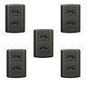 Cinco Conjuntos com 2 Tomadas 2p+t 20a 250v, Modular, com Placa 4x2 e Suporte - 1