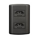 Ver imagem 2 de Cinco Conjuntos com 2 Tomadas 2p+t 20a 250v, Modular, com Placa 4x2 e Suporte