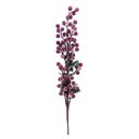 Ver imagem 1 de Galho Decorativo Natalino Natal Berry Roxo Uva Azevinho 63cm Tok da Casa