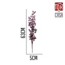 Ver imagem 2 de Galho Decorativo Natalino Natal Berry Roxo Uva Azevinho 63cm Tok da Casa