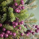 Ver imagem 5 de Galho Decorativo Natalino Natal Berry Roxo Uva Azevinho 63cm Tok da Casa