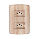 Ver imagem 2 de Dez Conjuntos com 2 Tomadas 2p+t 20a 250v, Modular, com Placa 4x2 e Suporte