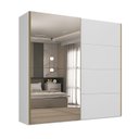 Ver imagem 2 de Guarda Roupa Casal 2 Portas de Correr C/ Espelho 100% Mdf Cor:branco