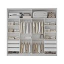 Ver imagem 4 de Guarda Roupa Casal 2 Portas de Correr C/ Espelho 100% Mdf Cor:branco