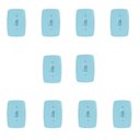 Ver imagem 1 de Conjunto de 10 Interruptores de 1 Tecla Simples com Placa 4x2