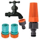 Ver imagem 1 de Esguicho Para Engate Rápido Com Jato Regulável + Torneira 1/2" + Engate Rápido 3/4" e 5/8" + Bico To