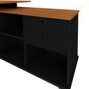 Ver imagem 2 de Conjunto para Escritório com 4 Escrivaninhas Gold Freijó/preto Artany