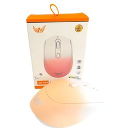Mouse sem Fio Regarregável Bluetooth Rosa - Altomex - 3