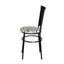 Ver imagem 4 de 6 Cadeiras para Mesa Preta Hawai Preto Assento Floral:floral Orquídea