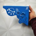 Ver imagem 3 de Mãos Francesas 20cm Reforçada Ornamentada Astronauta Azul Menino Aço