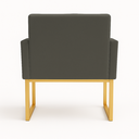 Ver imagem 3 de Poltrona Decorativa Reforçada para Recepção e Sala de Espera Cinza