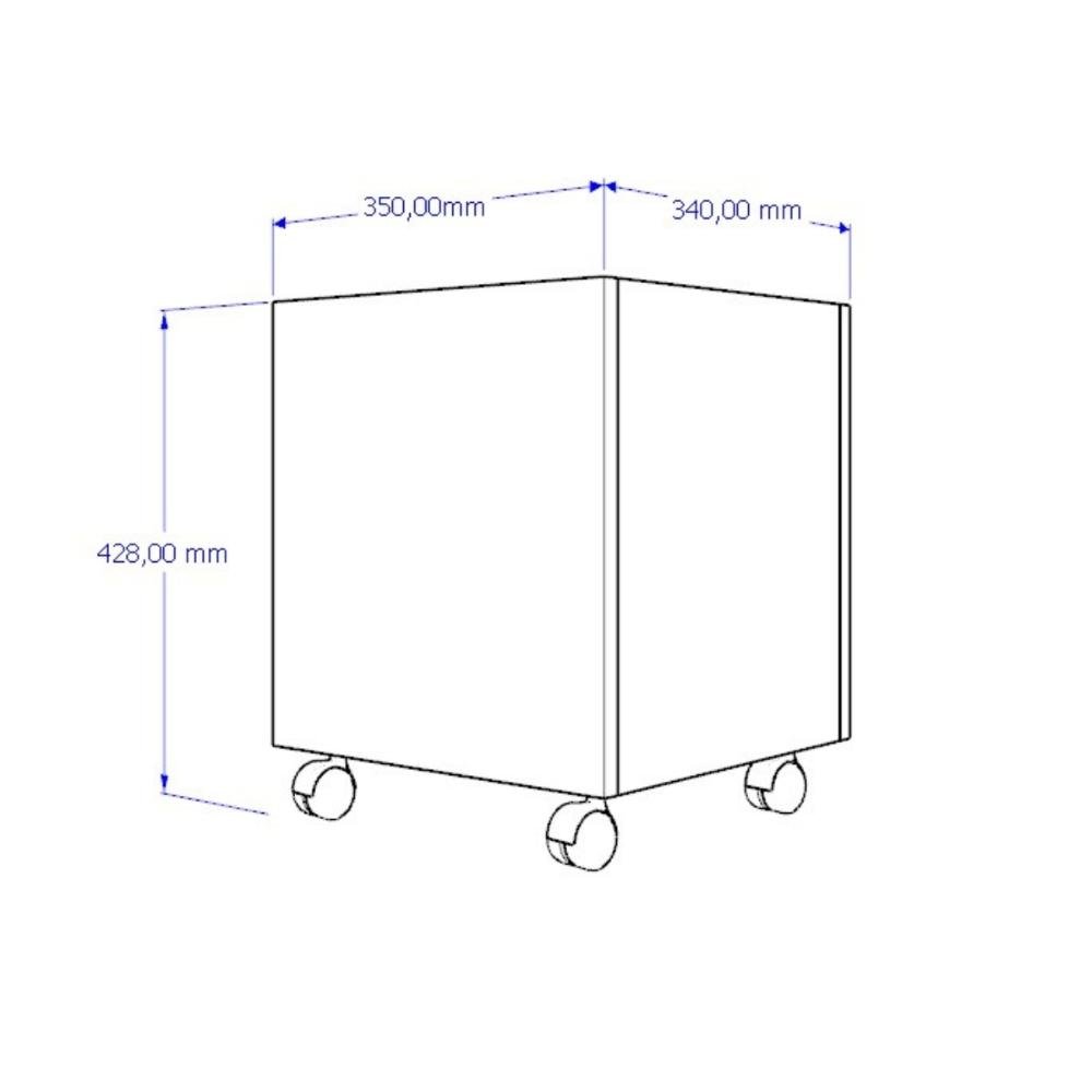 Mesa C/ 2 Baú Organizador de Brinquedos P/ Quarto de Criança Branco - 5