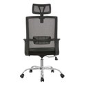 Ver imagem 3 de Kit 8 Cadeiras Escritório Presidente Giratória com Apoia Cabeça Tela Mesh San Diego