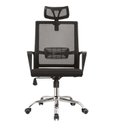 Ver imagem 2 de Kit 8 Cadeiras Escritório Presidente Giratória com Apoia Cabeça Tela Mesh San Diego