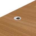 Ver imagem 5 de Mesa para Escritório 2 Portas 3 Gavetas Diretor em L Freijó/branco