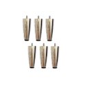 Ver imagem 1 de Kit 6 Pés para Cama Box ou Baú Juvene 12cm com Regulagem Cor:cromado