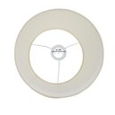 Ver imagem 4 de Kit 2 Cúpula Clássica de Abajur 30x20x50cm de Tecido Algodão Soquete Importado Ref 25