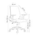 Ver imagem 4 de Cadeira Office Toledo Tela Mesh Preta - 72018