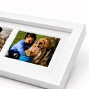 Ver imagem 5 de Mural de Fotos Moldura Branca Porta Retrato 55x18cm Painel Decorativo 3 Foto Amigos Familia Amor Qua