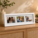 Ver imagem 4 de Mural de Fotos Moldura Branca Porta Retrato 55x18cm Painel Decorativo 3 Foto Amigos Familia Amor Qua