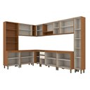 Ver imagem 3 de Cozinha Completa Venaly 20 Portas 2 Gavetas Cinamomo/Off White - Henn