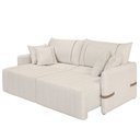 Ver imagem 2 de Sofá Cama Retrátil 220cm Essence D05 Linho Cru/camel - Mpozenato