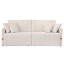 Ver imagem 6 de Sofá Cama Retrátil 220cm Essence D05 Linho Cru/camel - Mpozenato