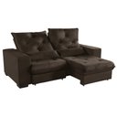 Ver imagem 3 de Sofá Retrátil e Reclinável 2,10m Suede Isis