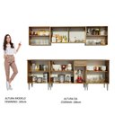 Ver imagem 5 de Cozinha Completa Madesa Emilly Wind com Balcão e Armário Aéreo Rustic Cor:rustic