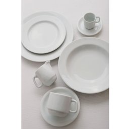Jogo 12 Pratos de Sobremesa em Porcelana 19cm Classe Única Iguaçu Germer Branco - 6