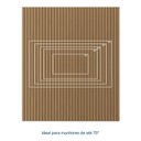 Ver imagem 5 de Rack com Painel Ripado TV 75 Polegadas Planejado 200x230cm Aruá CabeCasa MadeiraOriginals Marrom