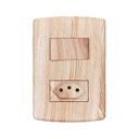 Ver imagem 2 de Conjunto de 10 Interruptores de 1 Tecla Simples e Tomada 2p+t 20a , Modular, com Placa 4x2 e Suporte