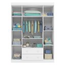 Ver imagem 5 de Cômoda e Guarda Roupa Infantil Lívia Branco Brilho - Phoenix