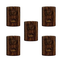 Conjunto de 5 Interruptores de 1 Tecla Simples e Tomada 2p+t 20a , Modular, com Placa 4x2 e Suporte - 1